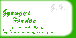 gyongyi hordos business card